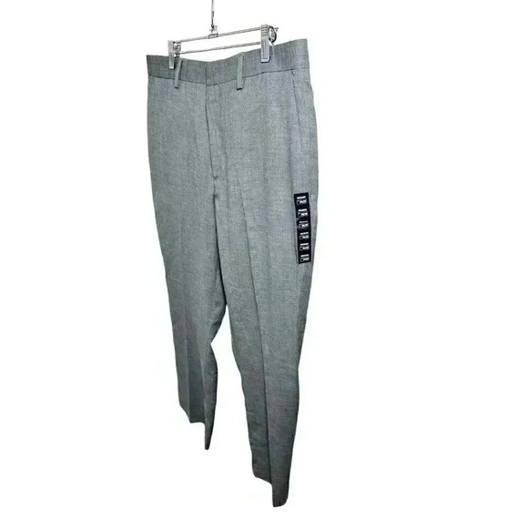 APT. 9 Men’s Sharkskin Dress Pants Light Gray 34/29 Stretch - Picture 3 of 6